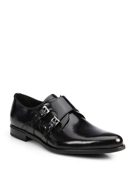 prada monk schoenen|Prada Monk Loafers in Black for Men .